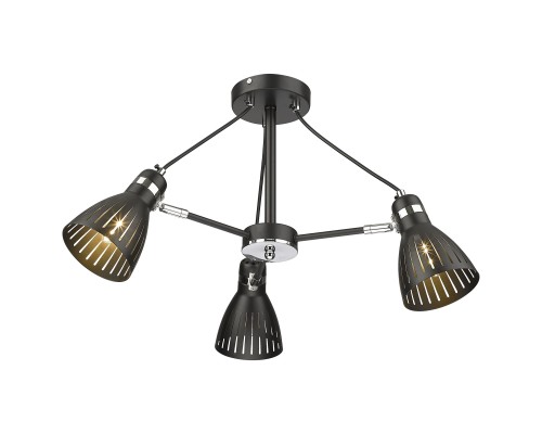 Люстра потолочная Velante 219-023-03 E14 3*40 Вт черный, хром