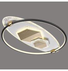 Люстра потолочная светодиодная Velante 438-327-04 LED 27+21+10+5 Вт черный, золото 3000-4500-6000К с пультом