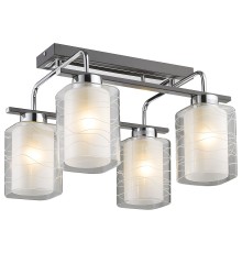 Потолочная люстра Velante 278-127-04 хром, темный венге, белый