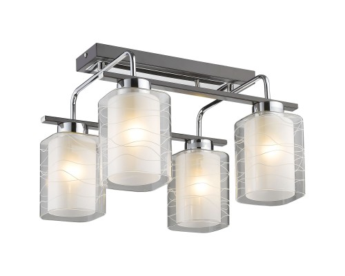 Потолочная люстра Velante 278-127-04 хром, темный венге, белый