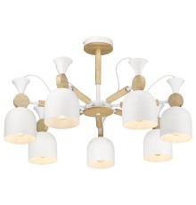 Люстра потолочная Velante 225-003-07 белый, сосна 7*40Вт