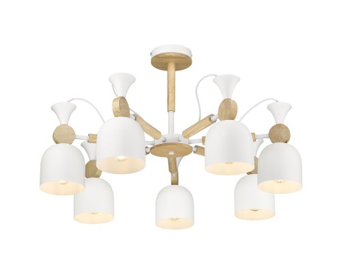 Люстра потолочная Velante 225-003-07 белый, сосна 7*40Вт