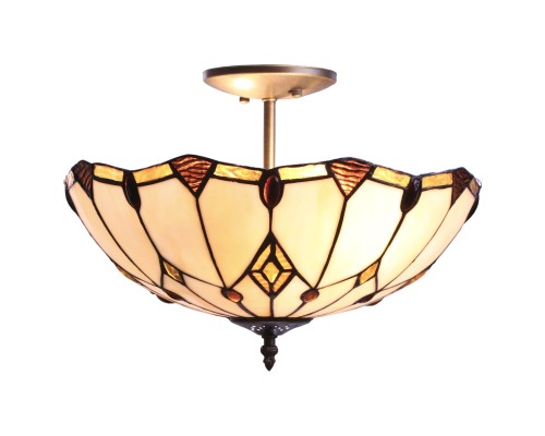 Светильник Тиффани Velante 832-807-02 E27 60 Вт разноцветный