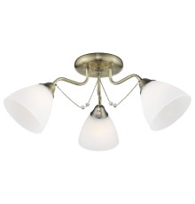 Потолочная люстра Velante 727-507-03 E27 60 Вт бронза, белый