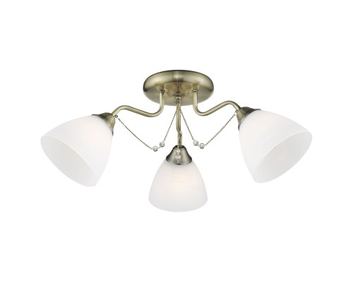 Потолочная люстра Velante 727-507-03 E27 60 Вт бронза, белый