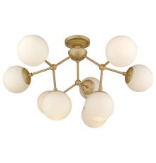 Потолочная люстра Wertmark WE236.09.407 Bolita E27 60 Вт шампанское, белый