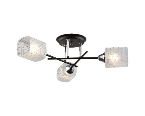 Потолочная люстра Velante 703-127-03 коричневый, хром, белый