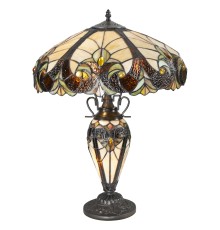 815-804-03 VELANTE Ð¡ÑÐ¸Ð»Ñ Tiffany ÑÐ²ÐµÑÐ¸Ð»ÑÐ½Ð¸Ðº Ð½Ð°ÑÑÐ¾Ð»ÑÐ½ÑÐ¹ E27, 2x60W + E14, 1x25W