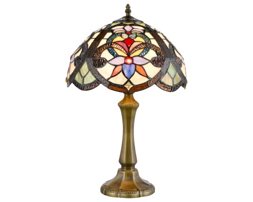 Настольная лампа Тиффани Velante 826-804-01 бронза E27 1*60Вт