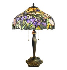 867-804-03 VELANTE Стиль Tiffany светильник настольный, E27, 3x60W