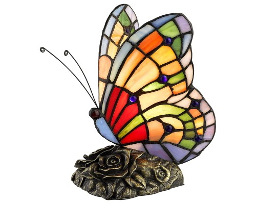 Настольная лампа Тиффани Velante 805-864-01 бронза E14 1*25Вт