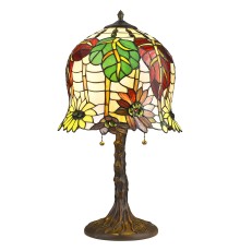 Настольная лампа Тиффани Velante 882-804-02 бронза E27 2*60Вт