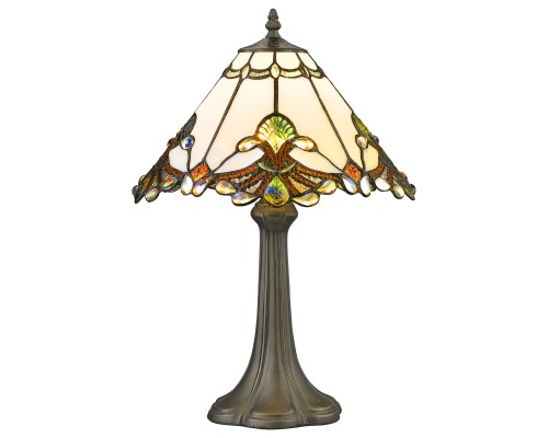 Настольная лампа Тиффани Velante 863-804-01 бронза E27 1*40Вт