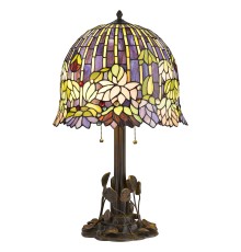 Настольная лампа Тиффани Velante 883-804-02 бронза E27 2*60Вт