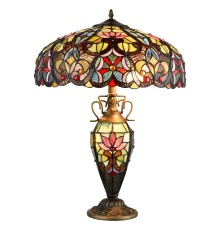 Настольная лампа Тиффани Velante 825-804-03 бронза E27+E14 2+1*60+25Вт