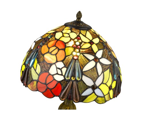 Настольная лампа Тиффани Velante 885-804-01 бронза E27 1*60Вт