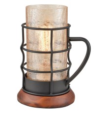 Настольная лампа Velante 561-704-01 дуб, черный E27 1*40Вт