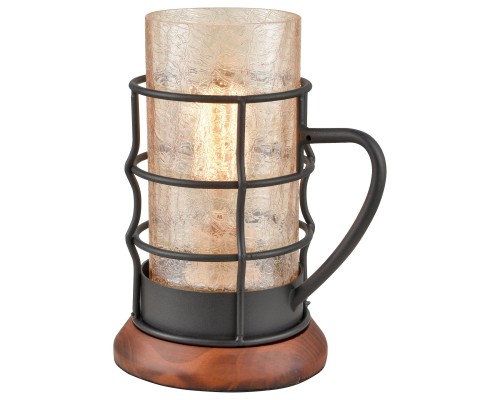 Настольная лампа Velante 561-704-01 дуб, черный E27 1*40Вт