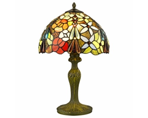 Настольная лампа Тиффани Velante 885-804-01 бронза E27 1*60Вт