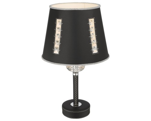 Настольная лампа Wertmark WE392.01.024 Adelina E27 40 Вт черный, хром