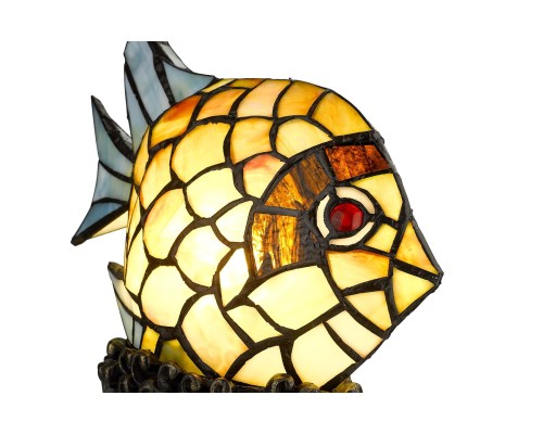 Настольная лампа Tiffany Velante 807-804-01 E14 1*25 Вт бронза