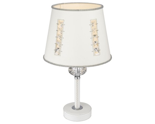 Настольная лампа Wertmark WE392.01.004 Adelina E27 40 Вт белый, хром