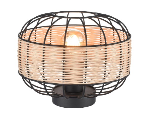 563-714-02 VELANTE Деревянный стиль светильник настольный, E27, 40W