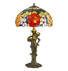 Настольная лампа Тиффани Velante 828-804-02 бронза E27 2*60Вт