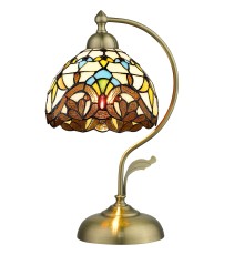 Настольная лампа Tiffany Velante 830-804-01 E27 1*60 Вт бронза