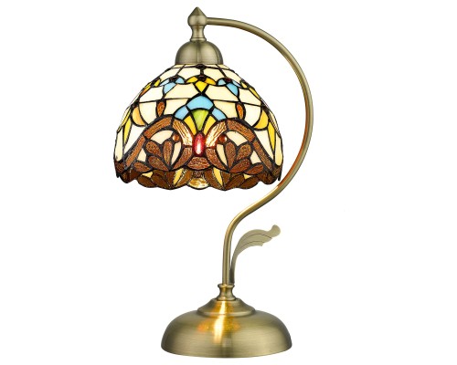 Настольная лампа Tiffany Velante 830-804-01 E27 1*60 Вт бронза