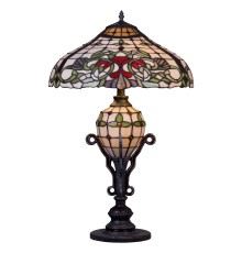 844-804-03 VELANTE Ð¡ÑÐ¸Ð»Ñ Tiffany ÑÐ²ÐµÑÐ¸Ð»ÑÐ½Ð¸Ðº Ð½Ð°ÑÑÐ¾Ð»ÑÐ½ÑÐ¹ E27, 2x60W + E14, 1x25W