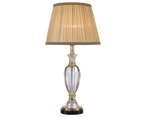 Настольная лампа Wertmark WE702.01.304 Tulia E27 60 Вт золото, бежевый