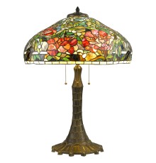 Настольная лампа Тиффани Velante 868-804-03 бронза E27 3*60Вт