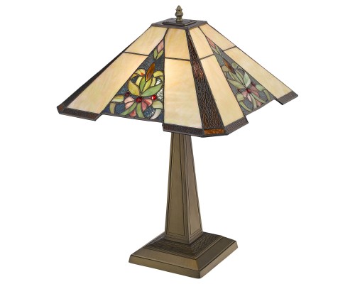 845-804-02 VELANTE Ð¡ÑÐ¸Ð»Ñ Tiffany ÑÐ²ÐµÑÐ¸Ð»ÑÐ½Ð¸Ðº Ð½Ð°ÑÑÐ¾Ð»ÑÐ½ÑÐ¹, E27, 2x60W
