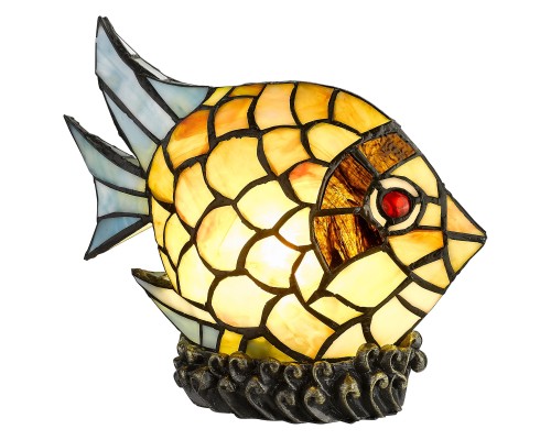 Настольная лампа Tiffany Velante 807-804-01 E14 1*25 Вт бронза