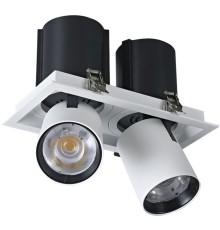 WTD.O31.067.30.20 WERTMARK TECHNICAL DORSUM светильник точечный встраиваемый, LED, 2x10W, 3000K