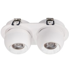 WTD.O36.007.30.14 WERTMARK TECHNICAL DORSUM светильник точечный встраиваемый, LED, 2x7W, 3000K