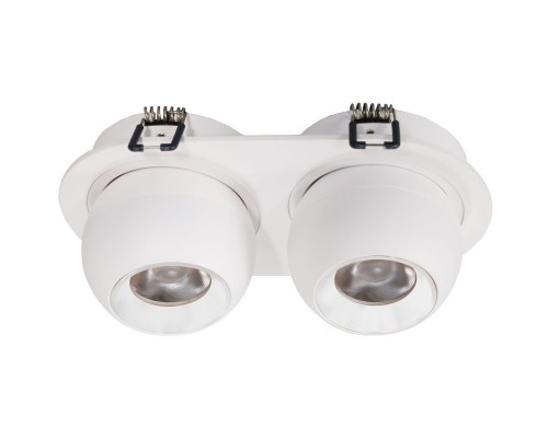 WTD.O36.007.30.14 WERTMARK TECHNICAL DORSUM светильник точечный встраиваемый, LED, 2x7W, 3000K
