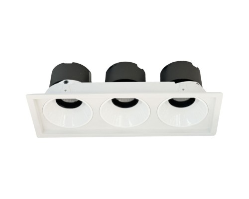 WTD.O21.000.30.30 WERTMARK TECHNICAL DORSUM светильник точечный встраиваемый, LED, 3x10W, 3000K