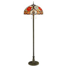 827-805-03 VELANTE Стиль Tiffany светильник напольный, E27, 3x60W
