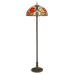 827-805-03 VELANTE Стиль Tiffany светильник напольный, E27, 3x60W