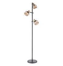 563-715-03 VELANTE Деревянный стиль светильник напольный, E14, 3x40W