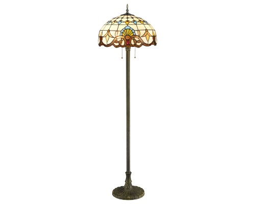 830-805-02 VELANTE Ð¡ÑÐ¸Ð»Ñ Tiffany ÑÐ²ÐµÑÐ¸Ð»ÑÐ½Ð¸Ðº Ð½Ð°Ð¿Ð¾Ð»ÑÐ½ÑÐ¹, E27, 2x60W
