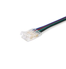 Соединитель гибкий односторонний для светодиодной ленты COB RGB 10 мм 12-24В (4 конт.) 5шт GS7411 AMBRELLA LIGHT