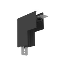 Коннектор угловой 90° внутренний для накладного шинопровода Magnetic Ultra slim 26 48В черный 100*100*35 GV1128 AMBRELLA LIGHT