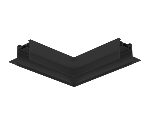 Коннектор угловой 90° для встраиваемого шинопровода под ГКЛ 12.5мм Magnetic Ultra slim 26 48В черный 100*100*36 GV1142 AMBRELLA LIGHT AMBRELLA LIGHT