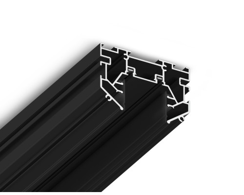 Шинопровод для монтажа в натяжной ПВХ потолок системы крепления Гарпун Magnetic Ultra slim 26 48В черный 2000*60*42 GV1070 AMBRELLA LIGHT AMBRELLA LIGHT