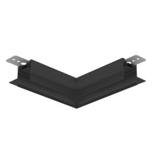 Коннектор угловой 90° для встраиваемого шинопровода под ГКЛ 12.5мм Magnetic Ultra slim 26 48В черный 100*100*36 GV1142 AMBRELLA LIGHT