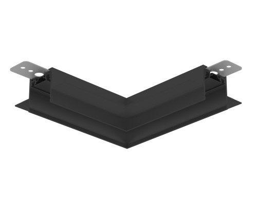 Коннектор угловой 90° для встраиваемого шинопровода под ГКЛ 12.5мм Magnetic Ultra slim 26 48В черный 100*100*36 GV1142 AMBRELLA LIGHT AMBRELLA LIGHT