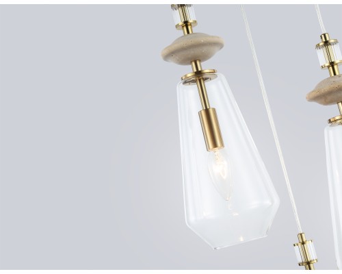 Подвесной светильник с травертином E14*3 D340*815 LH53302 AMBRELLA LIGHT AMBRELLA LIGHT
